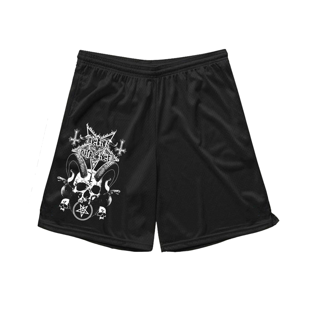 Black Hordes Mesh Shorts (Black)